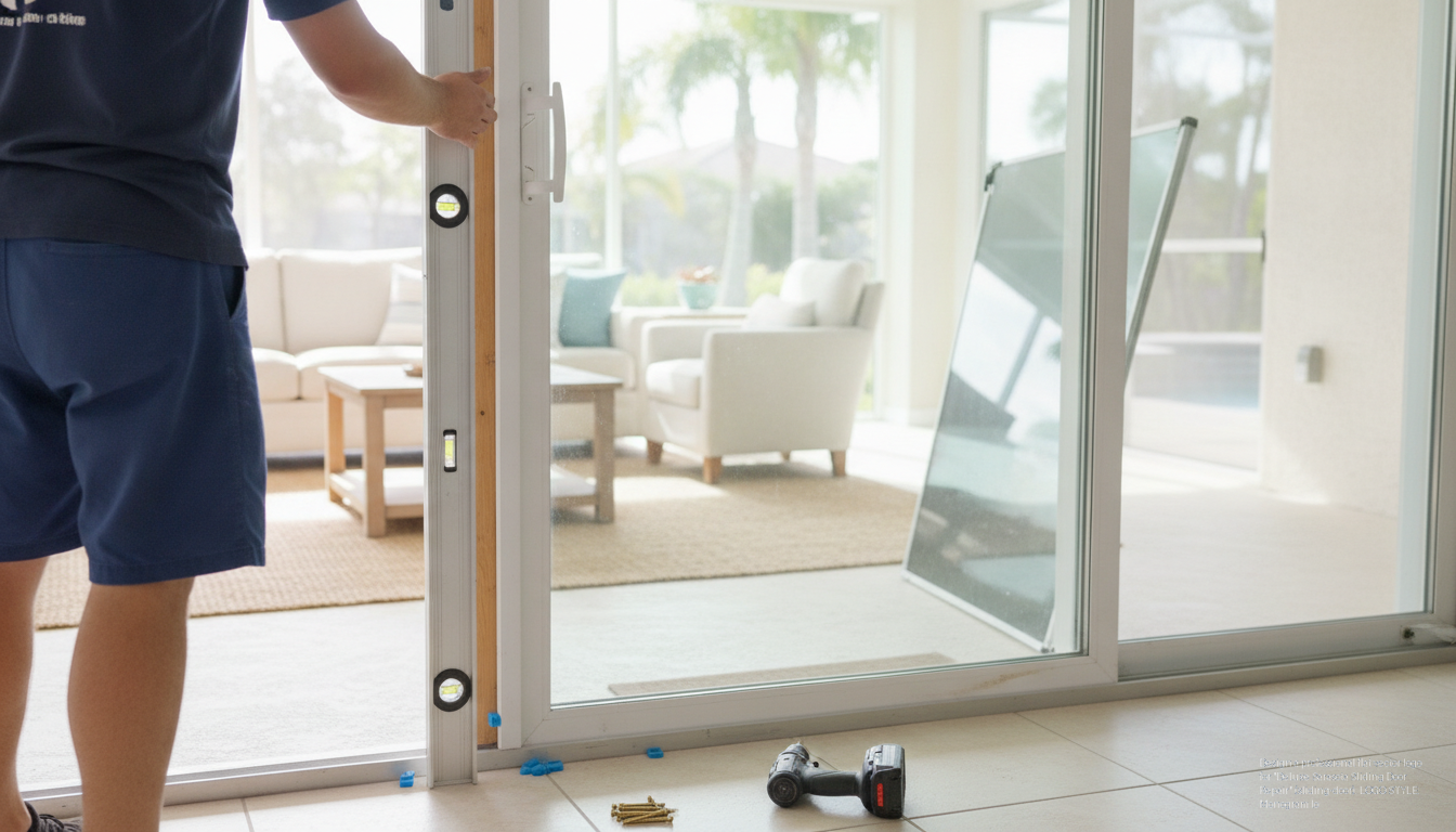 Sliding Door Frame Adjustment & Realignment